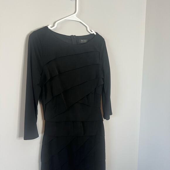 White House Black Market Instantly Slimming Sheath Black Dress Size 8 - Picture 5 of 13